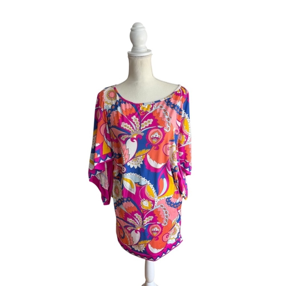TRINA TURK Sevilla Tunic Swim Beach Coverup - Picture 3 of 10